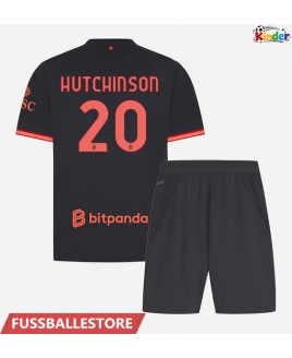 Günstige AC Milan Omari Hutchinson #20 3rd trikot Kinder 2026-27 Kurzarm (+ Kurze Hosen)
